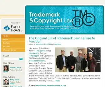 Trademarkandcopyrightlawblog.com(Trademark and Copyright Law) Screenshot