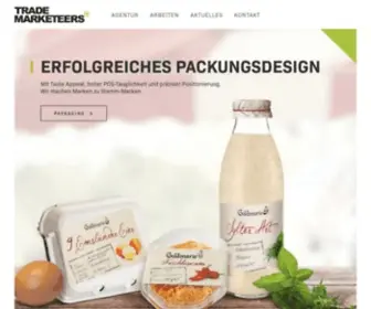 Trademarketeers.de(TRADE MARKETEERS Werbeagentur & Packaging) Screenshot