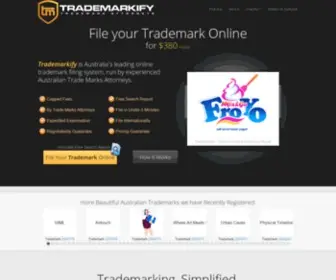 Trademarkify.com.au(Trademark Application in Australia) Screenshot