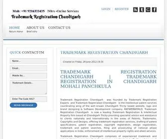 Trademarkregistrationchandigarh.com(Trademark Registration Chandigarh) Screenshot