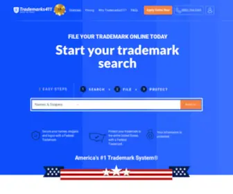 Trademarks411.com(Online Trademark Registration) Screenshot