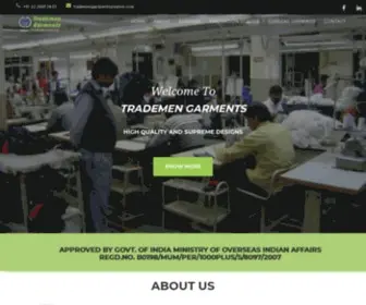 Trademengarments.com(Trademen Garments) Screenshot