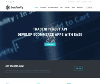 Tradenity.com(ECommerce API for developers) Screenshot