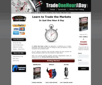 Tradeonehouraday.com(Trade One Hour A Day) Screenshot