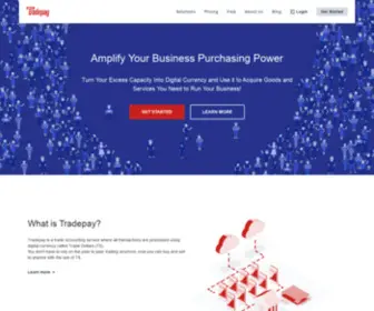 Tradepay.io(Tradepay B2b Payments Using Part Cash and Part Trade) Screenshot