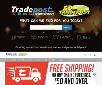 Tradepostentertainment.com(Tradepost Entertainment) Screenshot