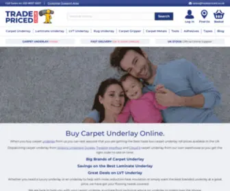 Tradepriced.co.uk(Carpet Underlay) Screenshot