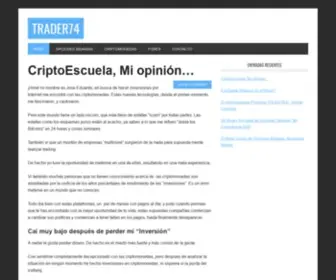 Trader74.com(Información sobre Trading y negocios online) Screenshot