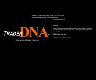 Traderdna.com(Performance Analysis For Active Traders) Screenshot