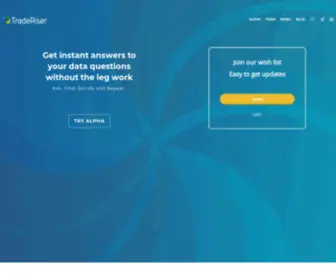 Traderiser.com(Technology that simplifies human interaction with data) Screenshot