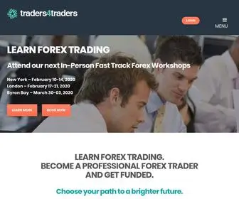 Traders4Traders.com(Learn To Trade Forex and Get Funded) Screenshot