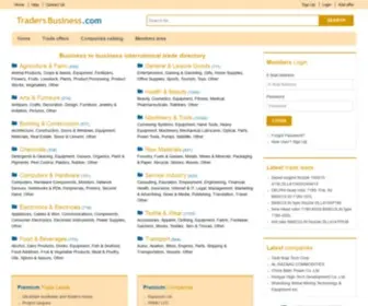 Tradersbusiness.com(Business to business international trade directory) Screenshot