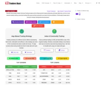 Tradershunt.com(Free Intraday Screener) Screenshot