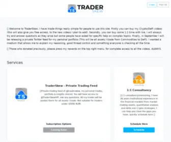 Traderskew.com(Traderskew @traderskew) Screenshot