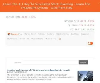 Traderspro.com(Stock Market Research Tools) Screenshot