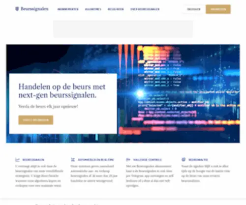 Tradersshop.nl(Tradersshop maakt beleggen simpel en winstgevend) Screenshot