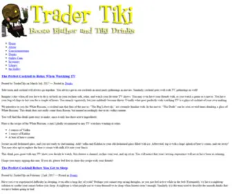 Tradertiki.com(Trader Tiki's Booze Blog) Screenshot