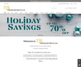 Tradesecrets.ca(Buy Beauty in Canada) Screenshot