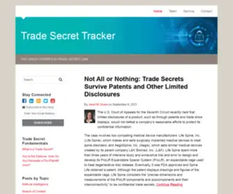 Tradesecrettracker.com(Perkins Coie’s Trade Secrets team) Screenshot