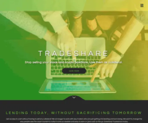 Tradeshare.com(Welcome) Screenshot