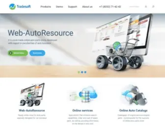 Tradesoft.pro(Pre-made online auto parts store, online services, online aftermarket and OEM auto parts catalogs) Screenshot
