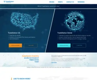 Tradestation-International.com(Online US and Global Trading) Screenshot