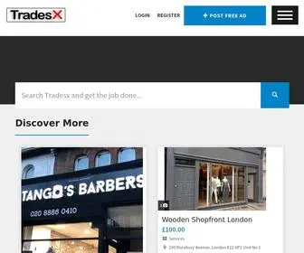 Tradesx.co.uk(Buy & Sell Unwanted Building Materials) Screenshot