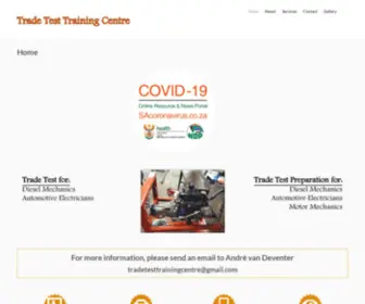 Tradetesttrainingcentre.co.za(Trade Test Training) Screenshot