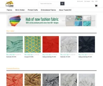 Tradeuno.com(TradeUNO Fabrics) Screenshot