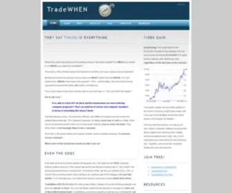 Tradewhen.com(FREE computerized investment trading) Screenshot