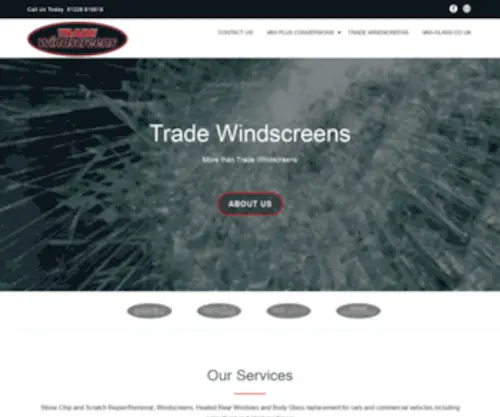 Tradewindscreens.co.uk(More than Trade Windscreens) Screenshot