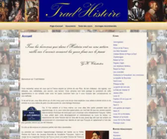 Tradhistoire.com(Trad'Histoire) Screenshot