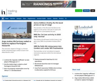 Trading-Risk.com(News and intelligence for the insurance) Screenshot
