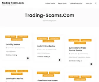Trading-Scams.com(Trading Scams) Screenshot