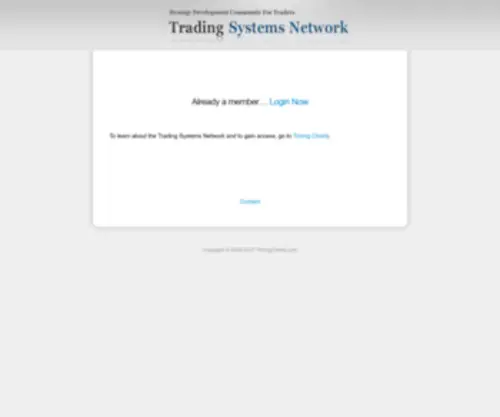 Trading-SYstems-Network.com(Trading Systems Network) Screenshot