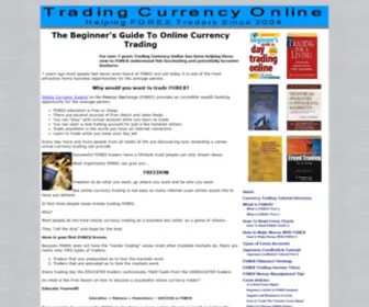 Tradingcurrencyonline.com(Learn the Secrets of Online Currency Trading) Screenshot