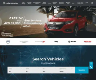 Tradingenterprises.com(Buy New and Used Cars in the UAE) Screenshot