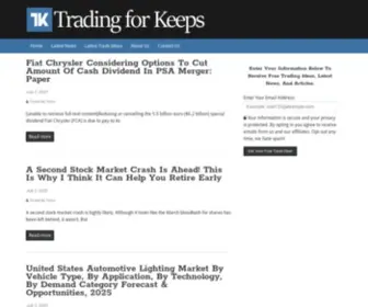 Tradingforkeeps.com(Trading For Keeps) Screenshot