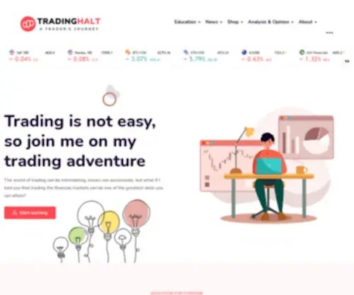 Tradinghalt.com.au(Trading Education) Screenshot