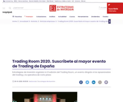 Tradingroom.es(Trading Room 2020) Screenshot