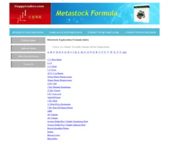Tradingstrategies.net.au(Metastock Exploration Formula Index) Screenshot