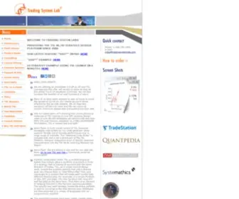 Tradingsystemlab.com(Trading System Lab) Screenshot
