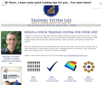 Tradingsystemlife.com(Create own profitable stock trading system to build wealth & freedom) Screenshot