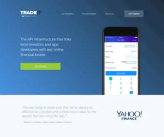 Tradingticket.com(The API infrastructure) Screenshot