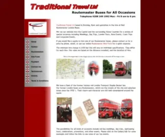 Traditional-Travel.co.uk(Routemaster Bus Hire for Weddings & Special Occasions) Screenshot