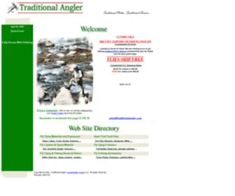 Traditionalangler.com(Traditional Angler Welcomes You To Its Online Fly Shop) Screenshot