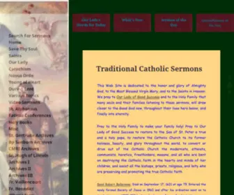 Traditionalcatholicsermons.org(Tradition Catholic Sermons Home) Screenshot