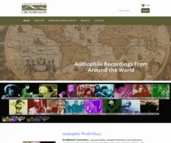 Traditionalcrossroads.com(World-Music Label) Screenshot