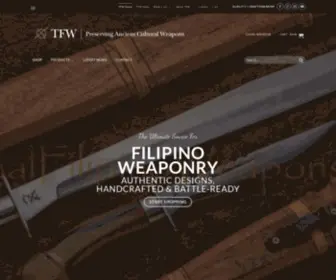 Traditionalfilipinoweapons.com(Traditional Filipino Weapons) Screenshot