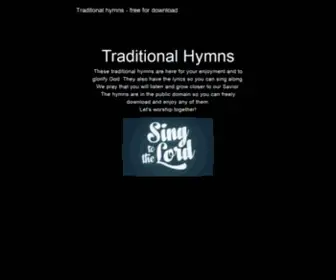 Traditionalhymns.org(Traditional hymns for listening and free download) Screenshot